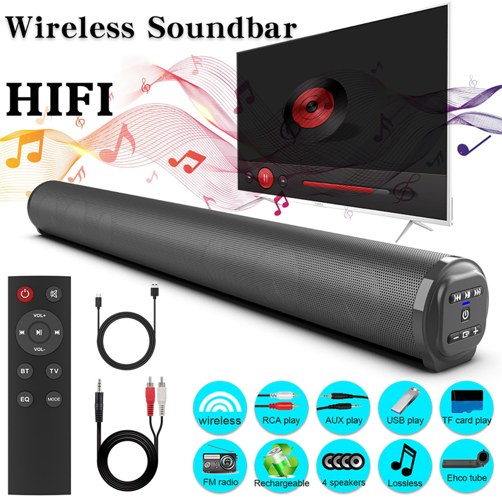 Home Cinema Subwoofer - Soundbar TV-geluidssysteem Bluetooth-luidspreker Draadloze subwoofer Bass