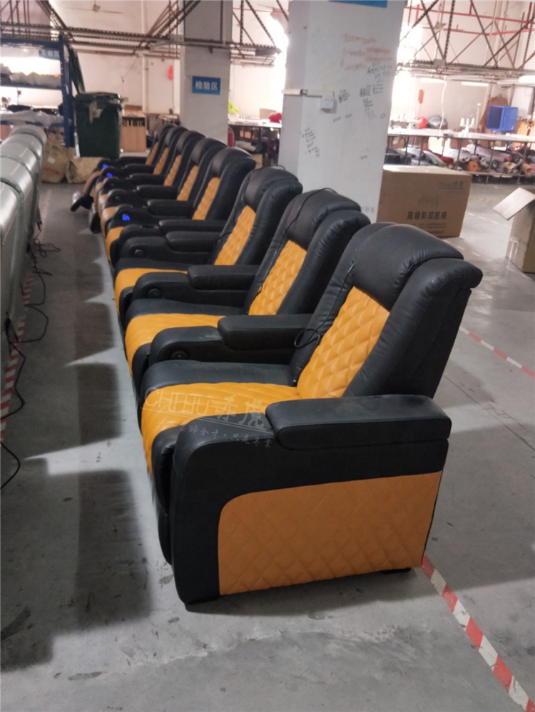 Home Cinema Recliner Chairs - -Hot Sale lederen automatische stoel liggende