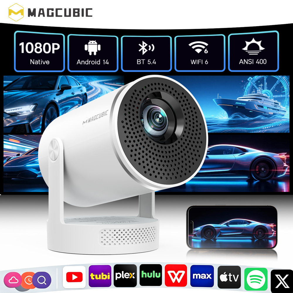 Home Cinema Focal - Magcubic 8K Projector HY320Pro-A Full HD