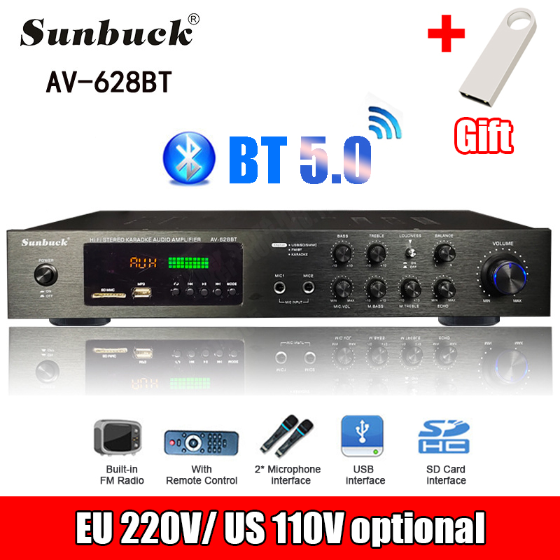 Home Cinema Subwoofer - 110/220V 2000W Bluetooth Eindversterker Audio Subwoofers