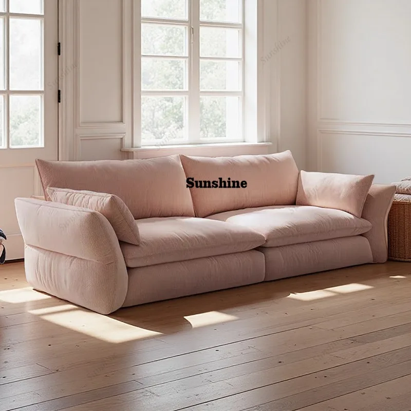 Home Cinema Room Design - Luxe Klassieke Woonkamerbanken Vloer Zachte Nordic