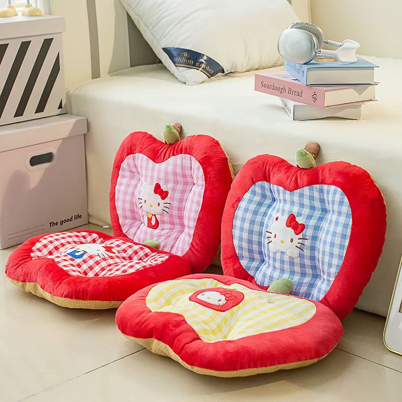 Home Cinema Chairs - Leuke Hello Kitty Appelvormige Pluche Kussen