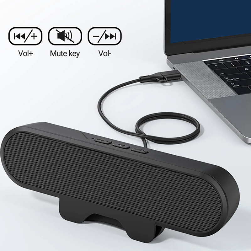 Home Cinema Subwoofer - Mini Soundbar Speaker Clip Draagbare USB