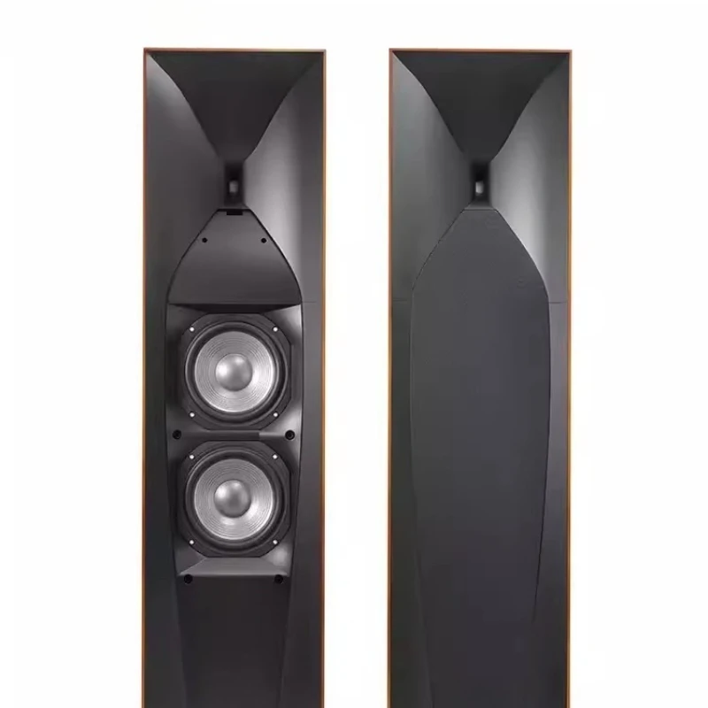 Home Cinema Flooring - Home speaker set Houten HIFI vloer-tot-plafond