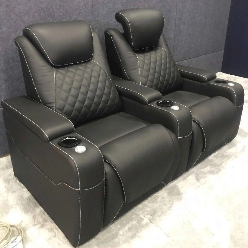 Home Cinema Chairs - Huisontworpen villa bioscoopstoelen bioscoopmeubilair echt leder