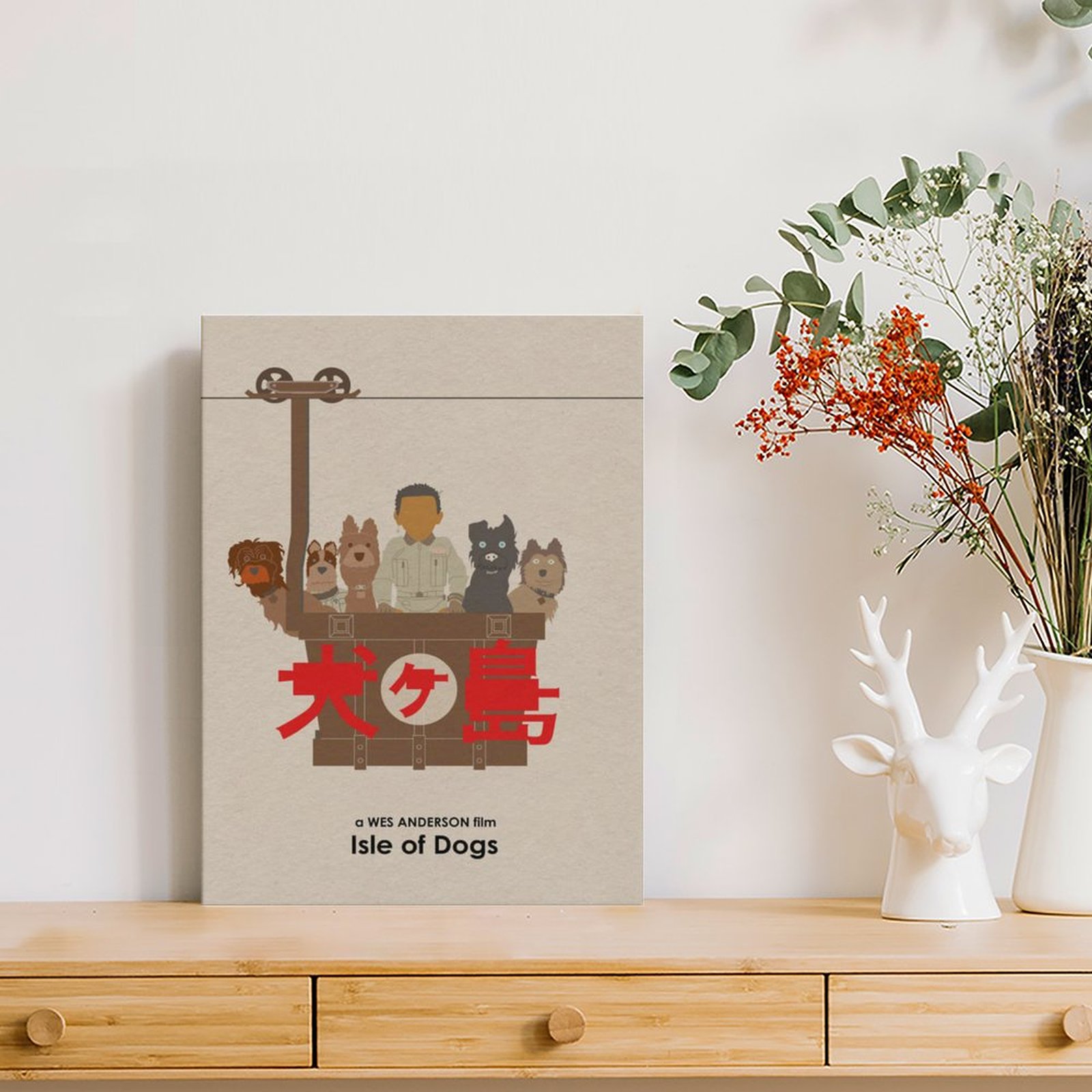 Wes Anderson Isle Of Dogs Movi - Home Cinema Wall recensie en prijs