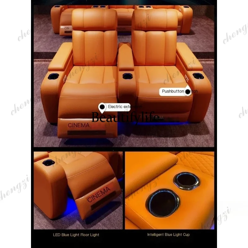 01A Luxe Echt Lederen Elektris - Home Cinema Recliner Chairs recensie en prijs
