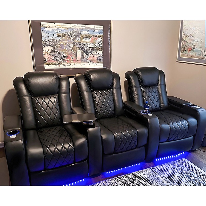 Echte lederen moderne home cin - Home Cinema Recliner Chairs recensie en prijs