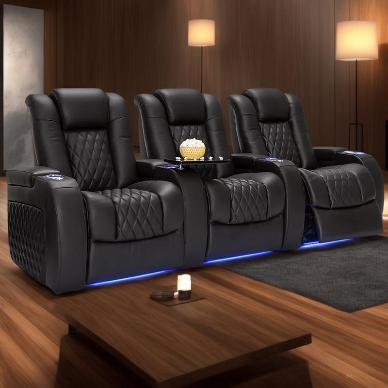 Echte lederen moderne home cin - Home Cinema Recliner Chairs recensie en prijs