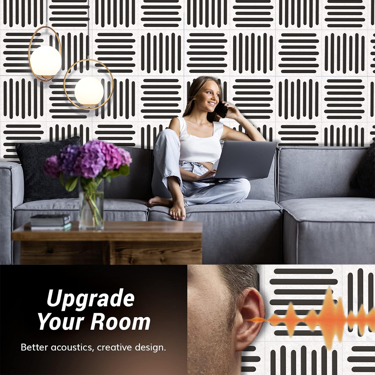 Geperforeerde geluiddichte wan - Home Cinema Flooring recensie en prijs