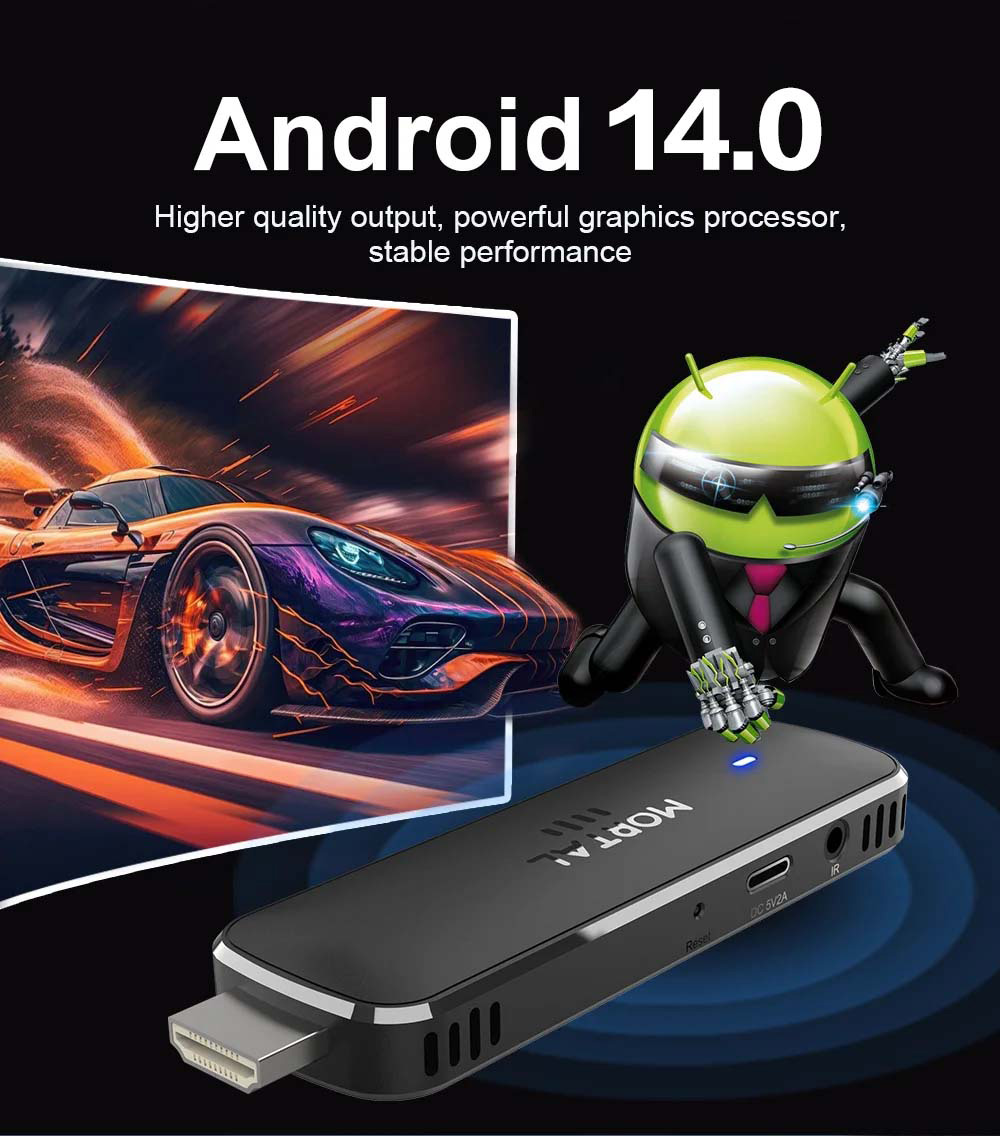 Q8 Smart Android 14 TV Stick 8 - Home Cinema Youtube recensie en prijs