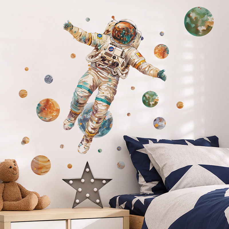 Cartoon Droom Astronaut Planee - Home Cinema Wall recensie en prijs