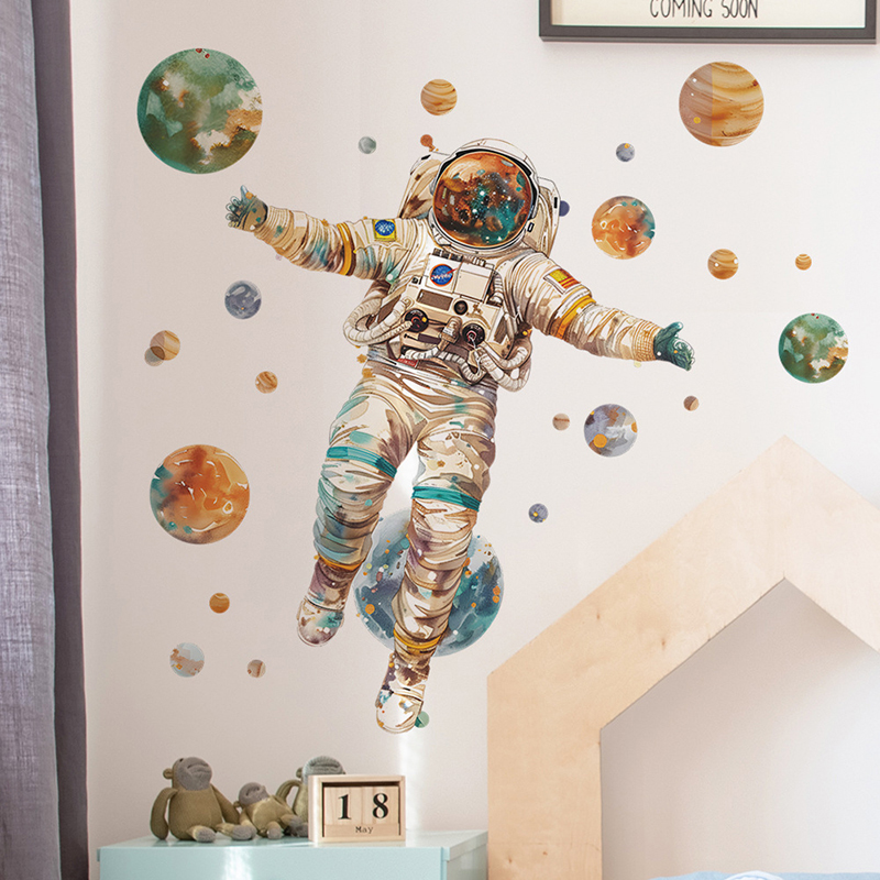 Cartoon Droom Astronaut Planee - Home Cinema Wall recensie en prijs