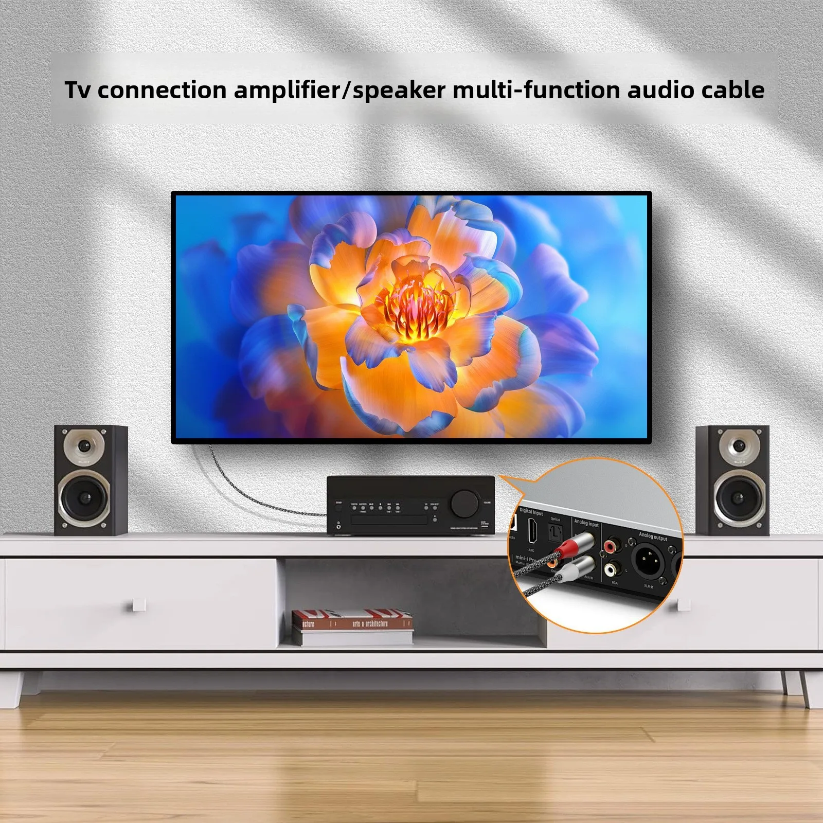 Dubbele RCA-audiokabel, 2 paar - Home Cinema Subwoofer recensie en prijs