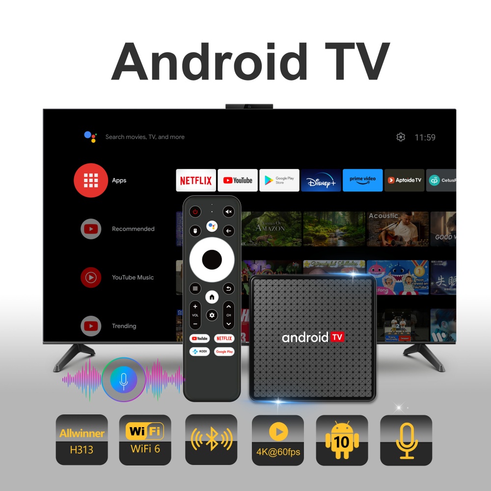 Wudung X5 TV Box AndroidTV All - Home Cinema Setup recensie en prijs