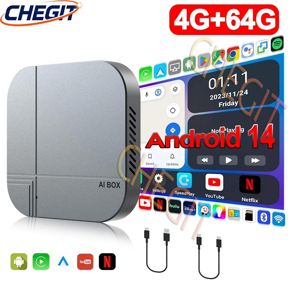 Android14 Smart AI Box 4G + 64 - Home Cinema Youtube recensie en prijs