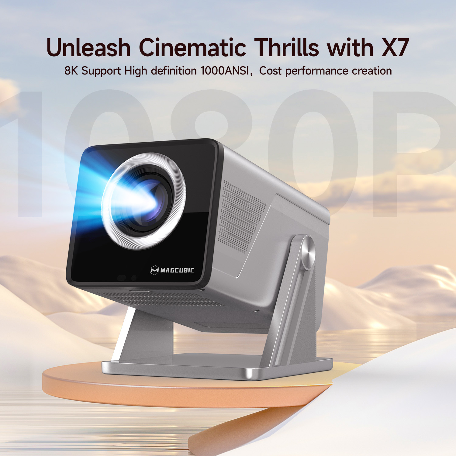 Magcubic 8K HD 1080P 1000ANSI  - Home Cinema Night recensie en prijs