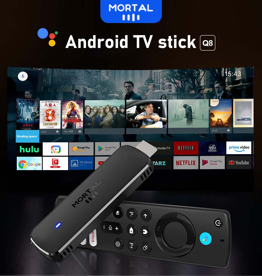 Android TV Stick Mortal Q8 Glo - Home Cinema Youtube recensie en prijs