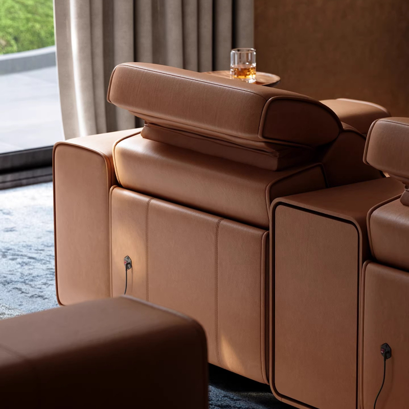 Top-grain lederen elektrische  - Home Cinema Couch recensie en prijs