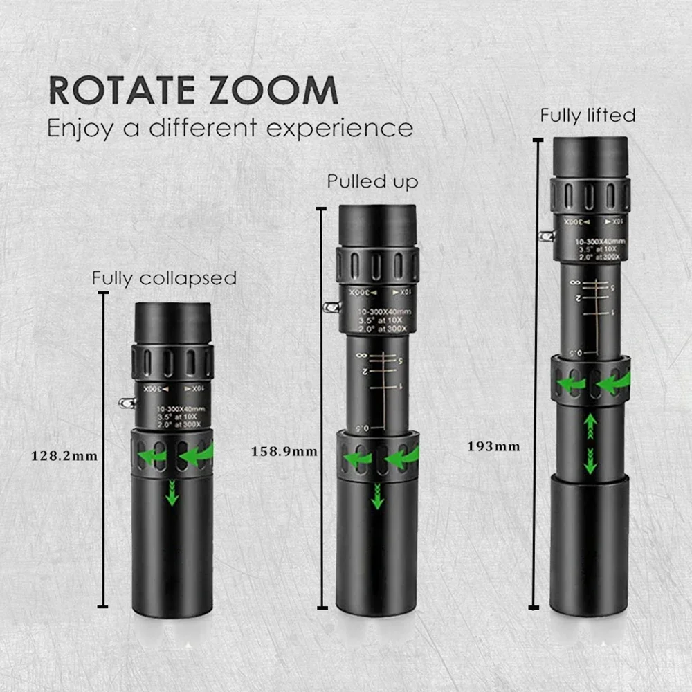 1Pc 10-300X Monoculaire Telesc - Home Cinema Center recensie en prijs