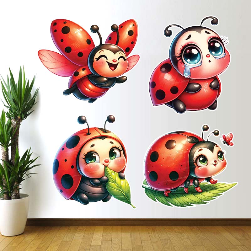 Schattige Cartoon Lieveheersbe - Home Cinema Wall recensie en prijs