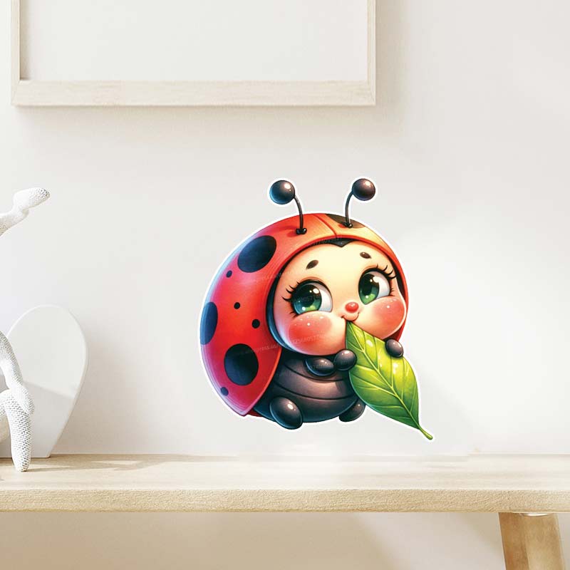 Schattige Cartoon Lieveheersbe - Home Cinema Wall recensie en prijs