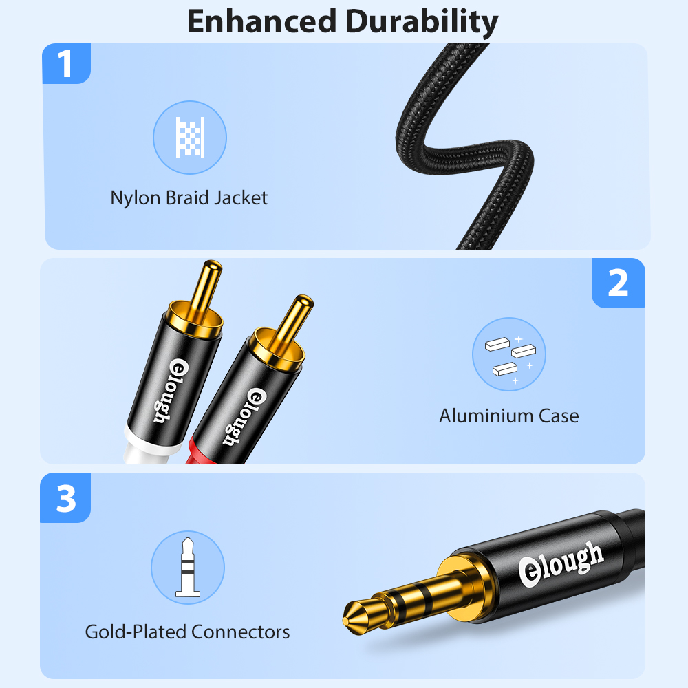 Elough Rca Kabel Aux Rca Luids - Home Cinema Solution recensie en prijs