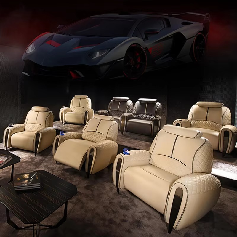 Nieuwe villa-thuisbioscoopbank - Home Cinema Chairs recensie en prijs