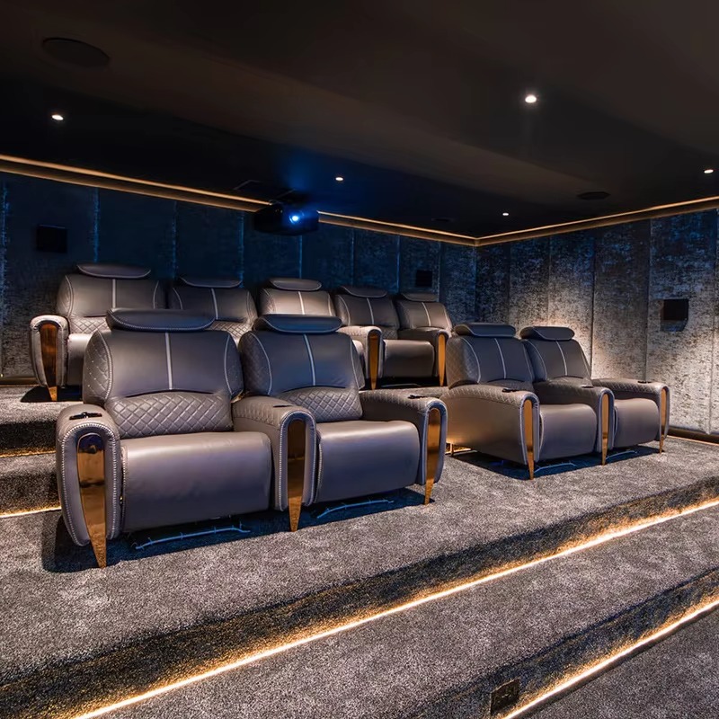 Nieuwe villa-thuisbioscoopbank - Home Cinema Chairs recensie en prijs