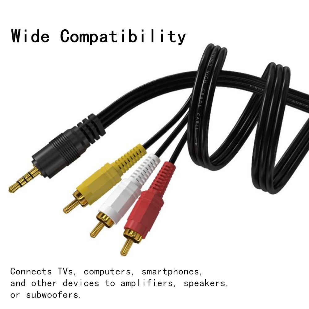 3,5 mm naar 3 RCA Audio Video  - Home Cinema Solution recensie en prijs