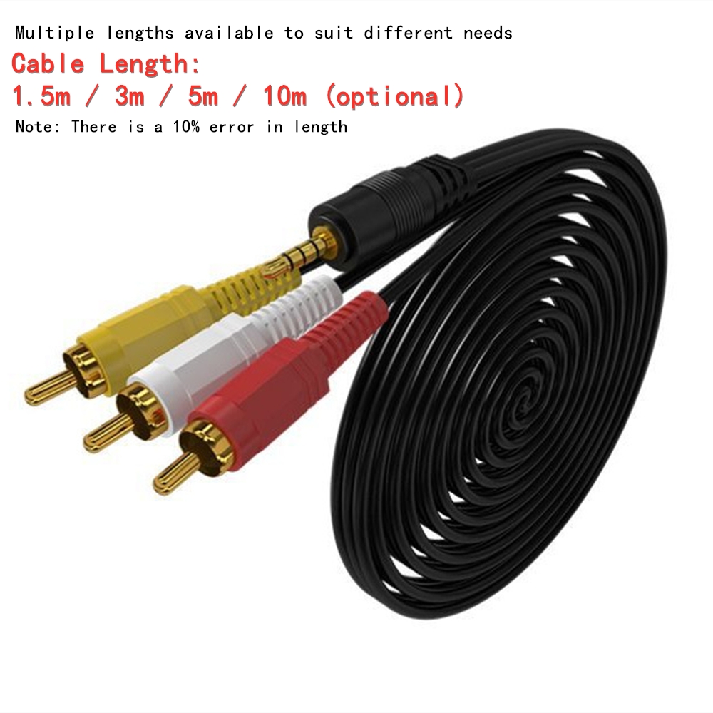3,5 mm naar 3 RCA Audio Video  - Home Cinema Solution recensie en prijs
