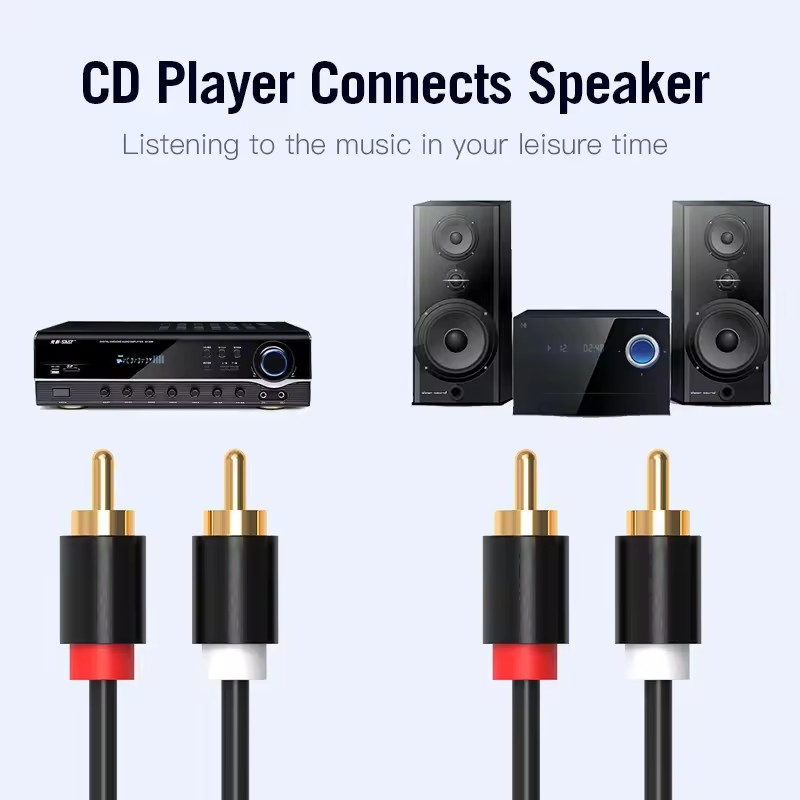 HIFI Stereo RCA Kabel 2RCA naa - Home Cinema Solution recensie en prijs