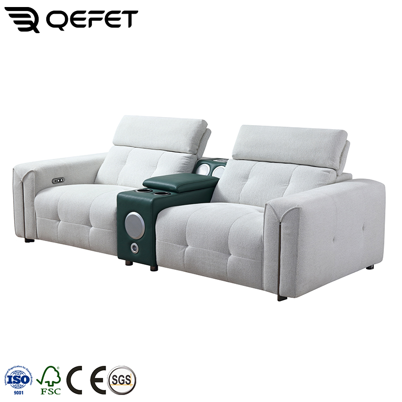 Elektrische lederen relaxfaute - Home Cinema Couch recensie en prijs