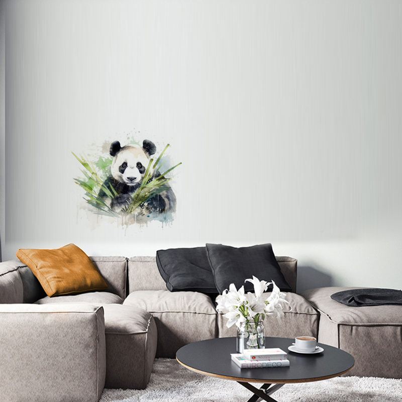 C76 #   Aquarel Panda muurstic - Home Cinema Wall recensie en prijs