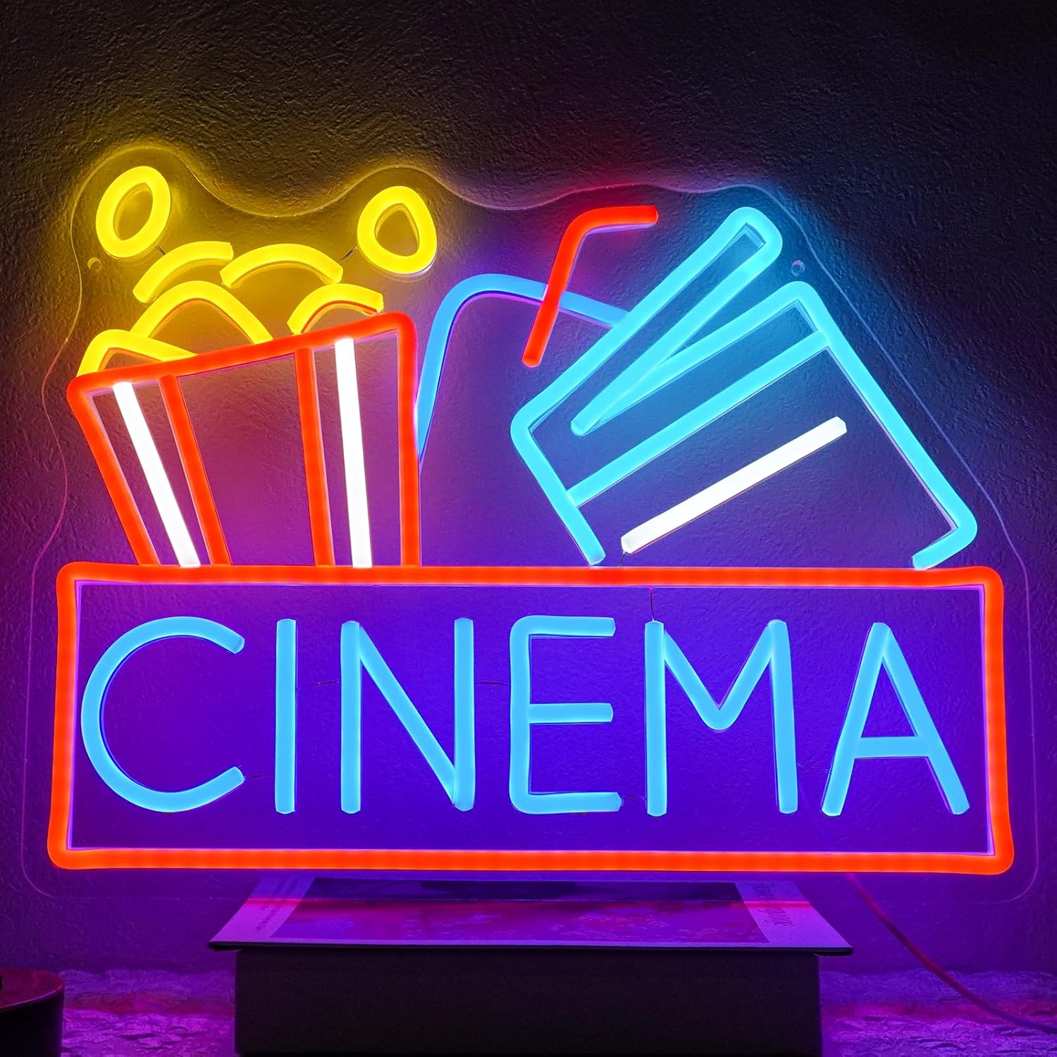 Cinema Neon Sign USB Powered L - Home Cinema Night recensie en prijs