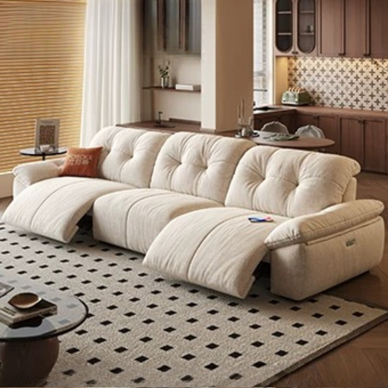 Witte moderne bank, elektrisch - Home Cinema Room Design recensie en prijs